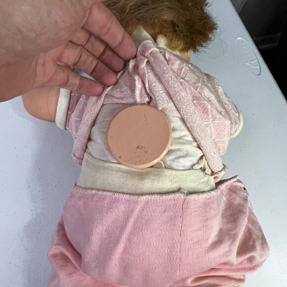 Vintage Ideal Thumbelina Doll 1960s Collectible 14 Inch Head Moves Pink Outfit - Picture 3 of 11